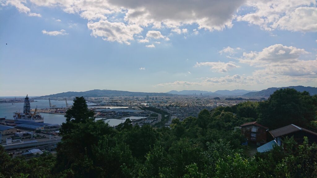 旧社護神社近くからの眺望